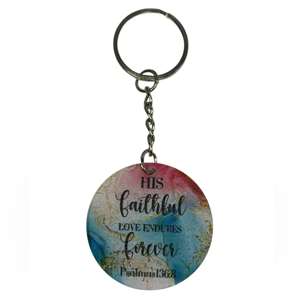 Inspirational Quote Multicolor Keychain